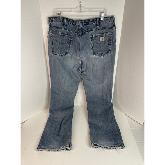 Carhartt Women’s Jeans, 18x32, WB160 VIO, Workwear, Straight leg, Distressed - Picture 4 of 9